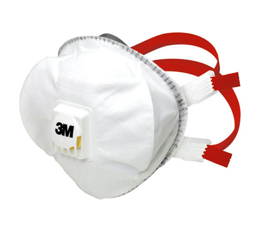 Robust 3M 8835+ valved disposable face mask with soft inner seal, rated to FFP3 R.