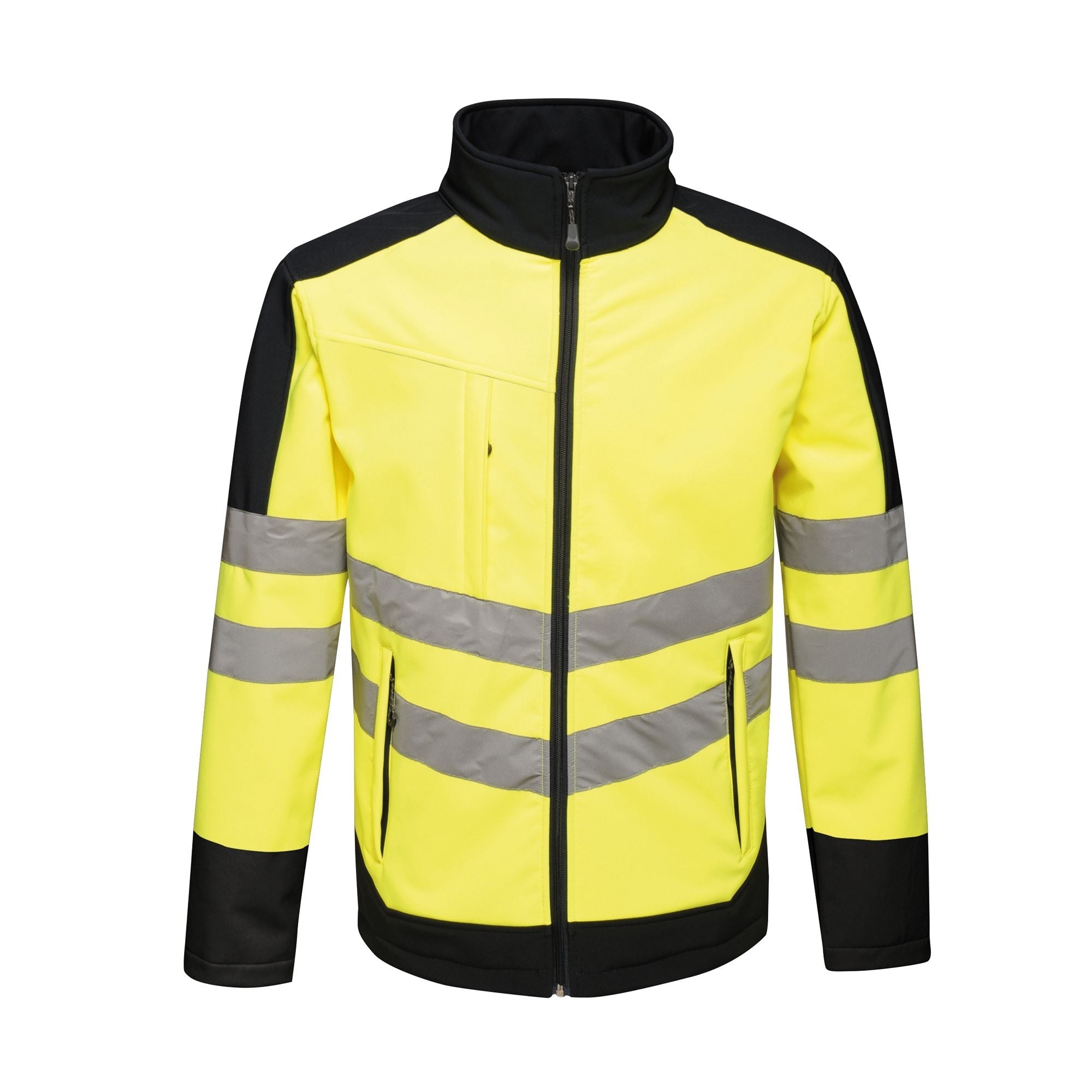 Regatta Hi-Vis Pro Softshell Jacket - Yellow/Navy