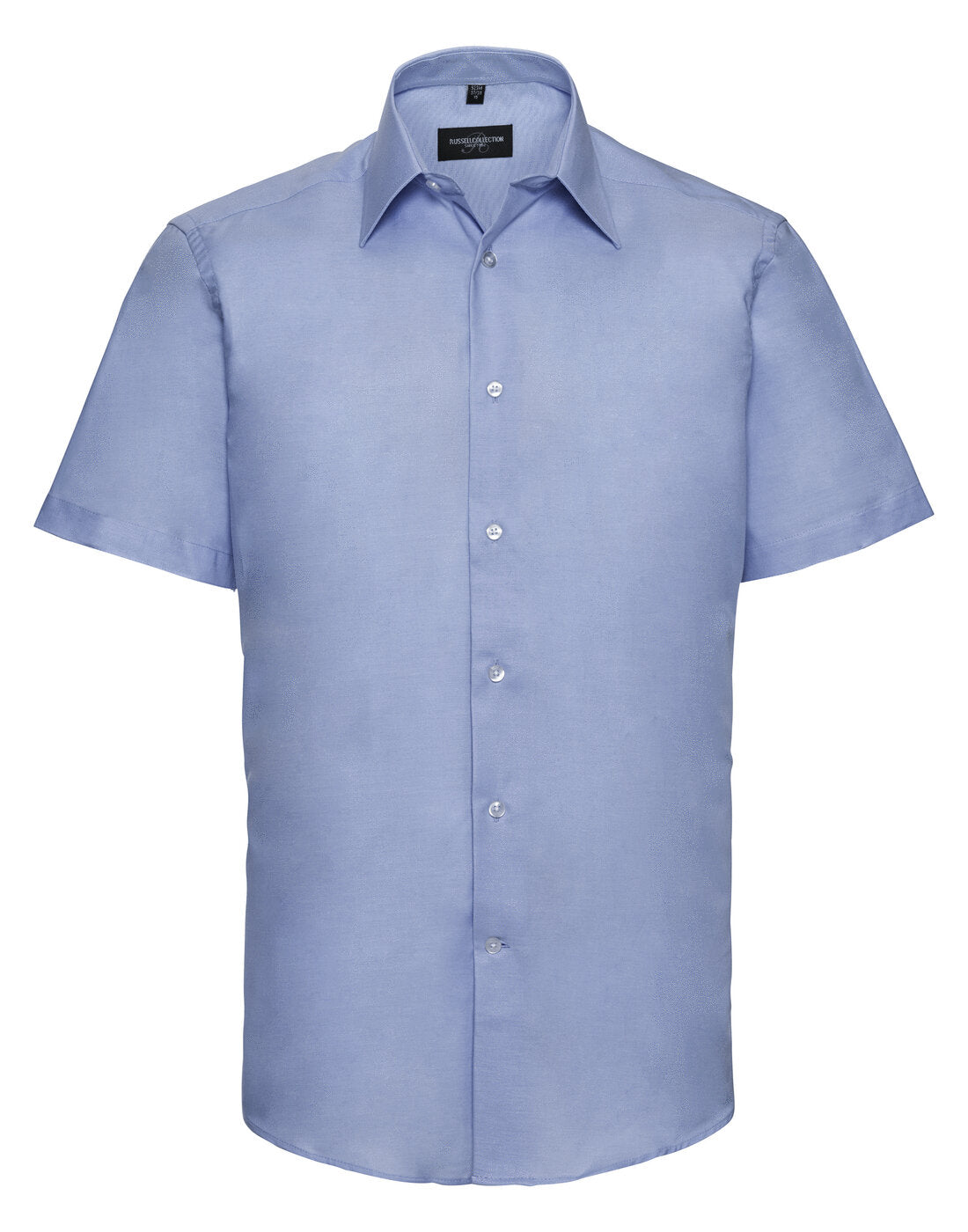 Russell Short Sleeve Tailored Oxford Shirt Oxford Blue