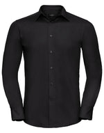 Russell Mens Long Sleeve Tailored Polycotton Poplin Shirt - thumbnail 5