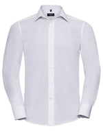 Russell Mens Long Sleeve Tailored Polycotton Poplin Shirt - thumbnail 4