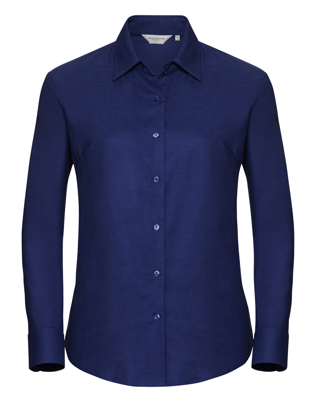 Russell Ladies Long Sleeve Tailored Oxford Shirt Bright Royal