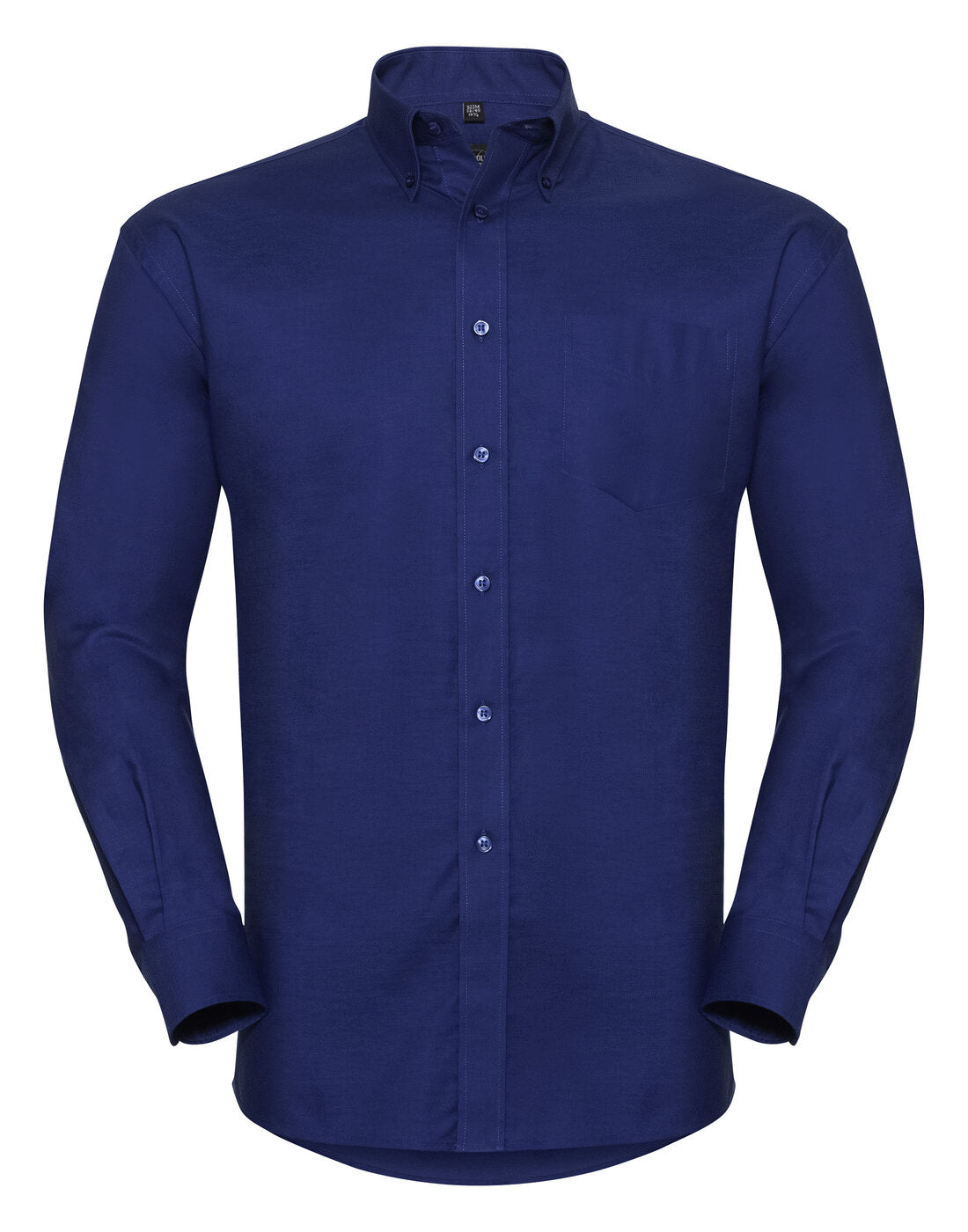 Russell Mens Long Sleeve Oxford Shirt Bright Royal