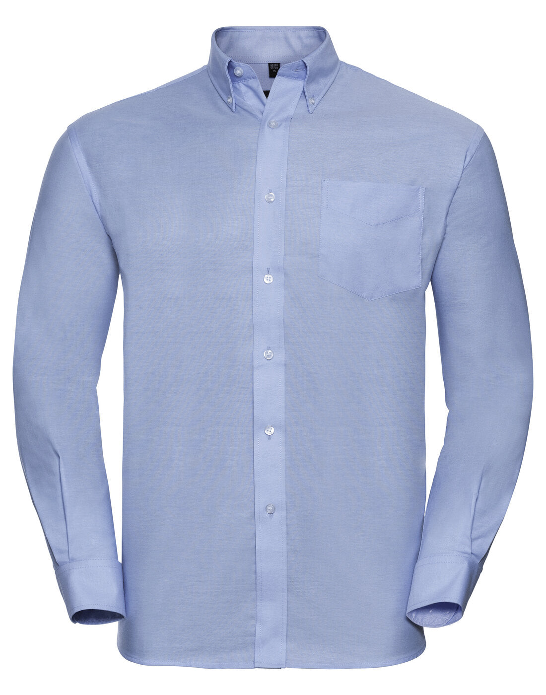 Russell Mens Long Sleeve Oxford Shirt Oxford Blue