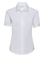 Russell Ladies Short Sleeve Tailored Oxford Shirt - thumbnail 6