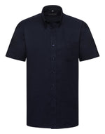 Russell Mens Short Sleeve Oxford Shirt - thumbnail 4