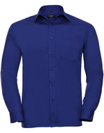 Russell Mens Long Sleeve Polycotton Poplin Shirt - thumbnail 7