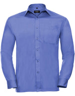 Russell Mens Long Sleeve Polycotton Poplin Shirt - thumbnail 8