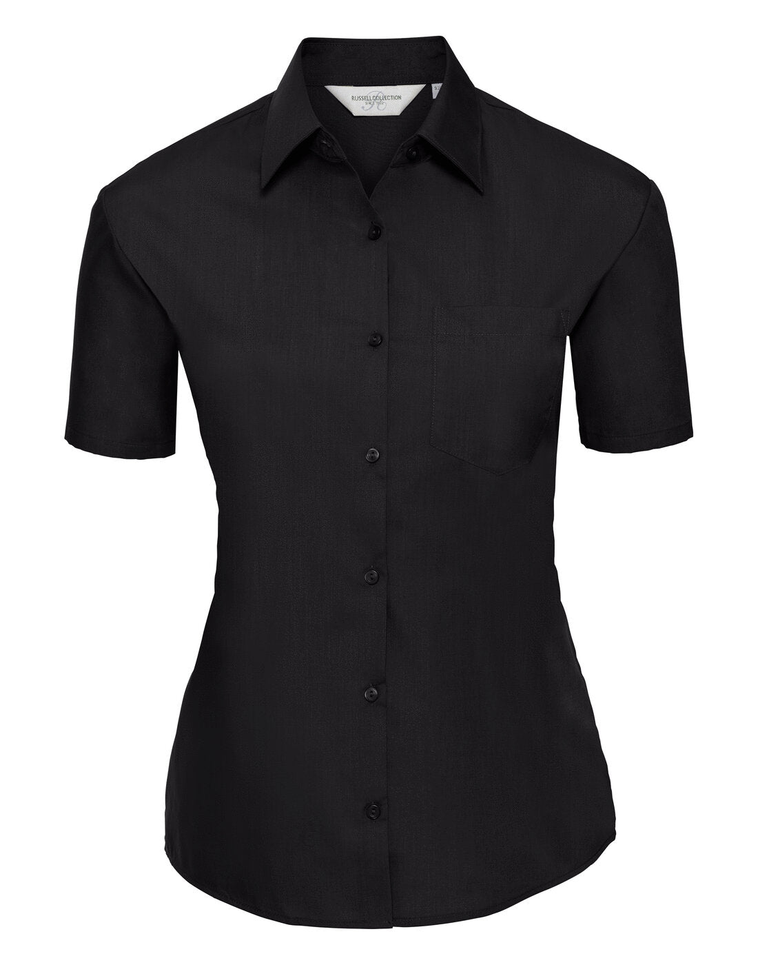 Russell Ladies Short Sleeve Polycotton Poplin Shirt