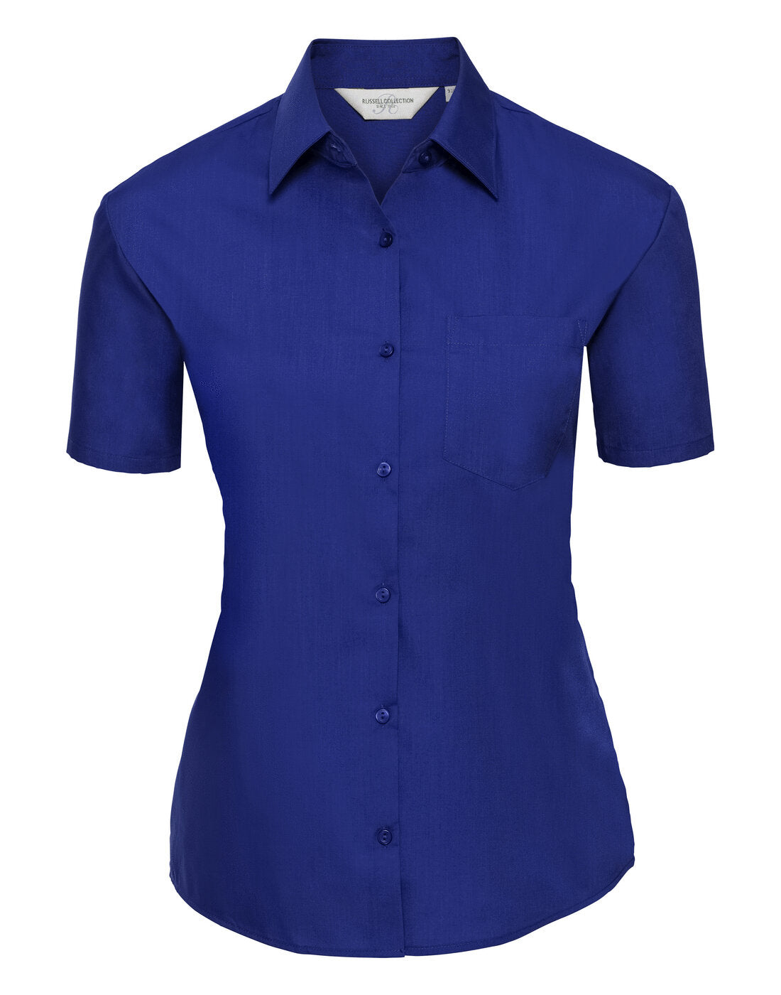 Russell Ladies Short Sleeve Polycotton Poplin Shirt