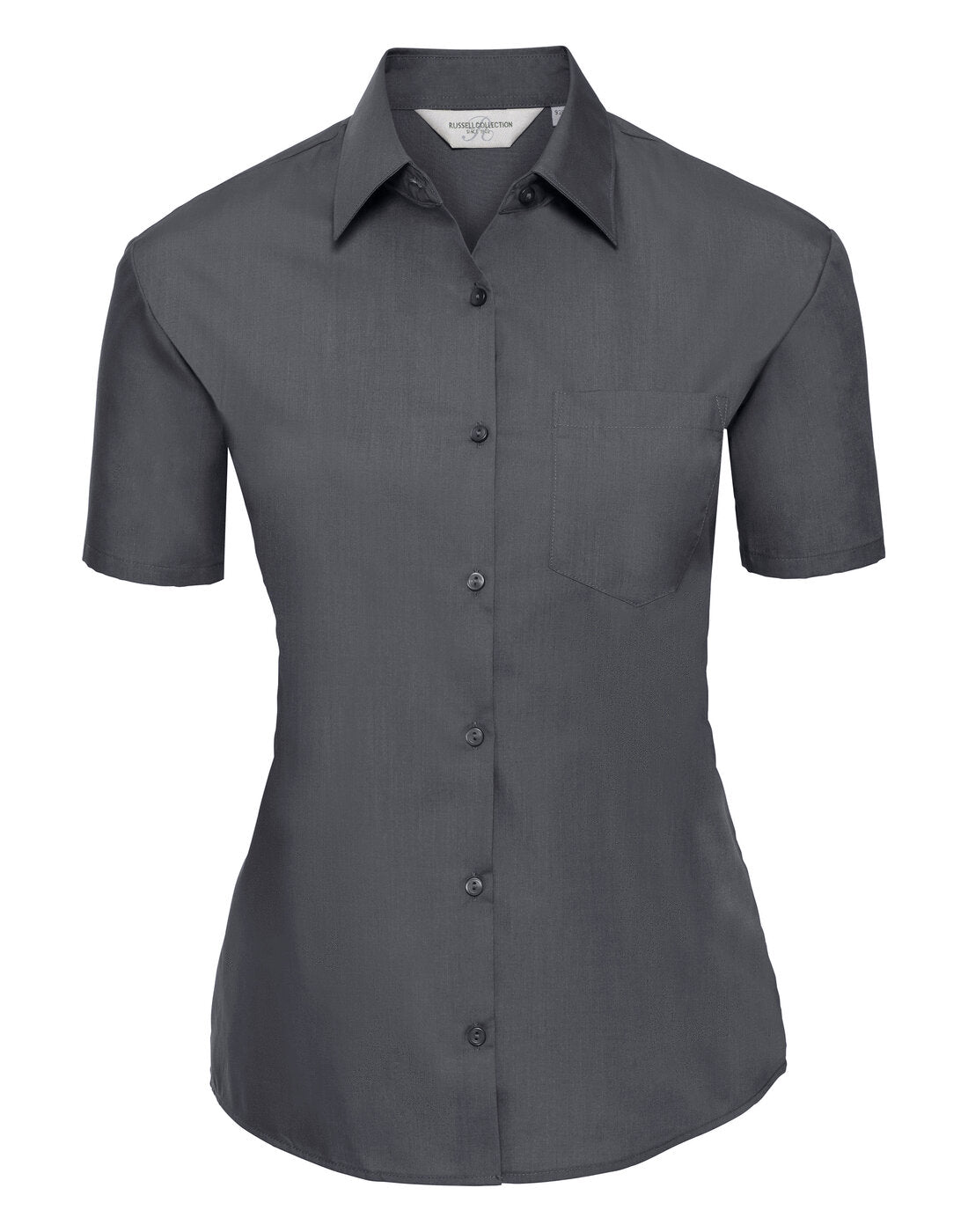 Russell Ladies Short Sleeve Polycotton Poplin Shirt