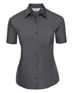 Russell Ladies Short Sleeve Polycotton Poplin Shirt - thumbnail 9