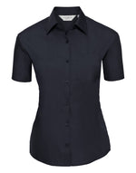 Russell Ladies Short Sleeve Polycotton Poplin Shirt - thumbnail 4