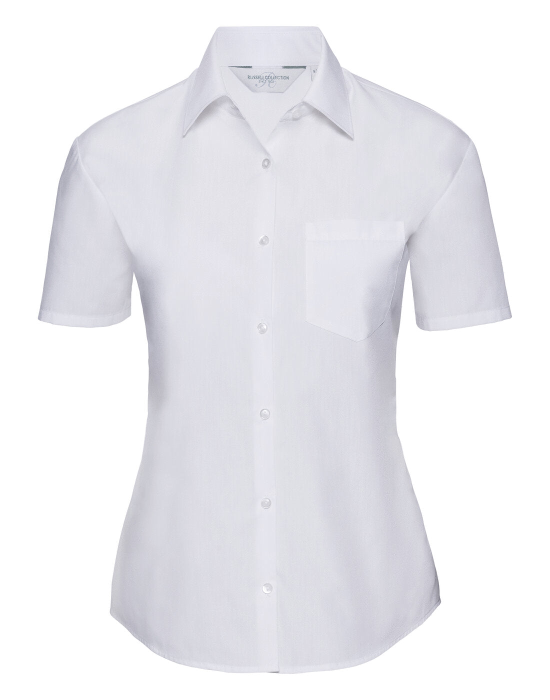 Russell Ladies Short Sleeve Polycotton Poplin Shirt