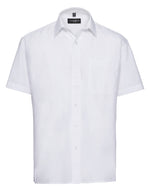 Russell Mens Short Sleeve Polycotton Poplin Shirt - thumbnail 4