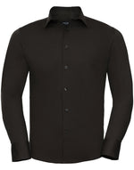 Russell Mens Long Sleeve Fitted Stretch Shirt - thumbnail 6