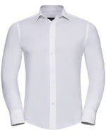 Russell Mens Long Sleeve Fitted Stretch Shirt - thumbnail 4