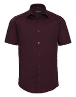 Russell Mens Short Sleeve Fitted Stretch Shirt - thumbnail 2