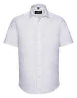 Russell Mens Short Sleeve Fitted Stretch Shirt - thumbnail 4