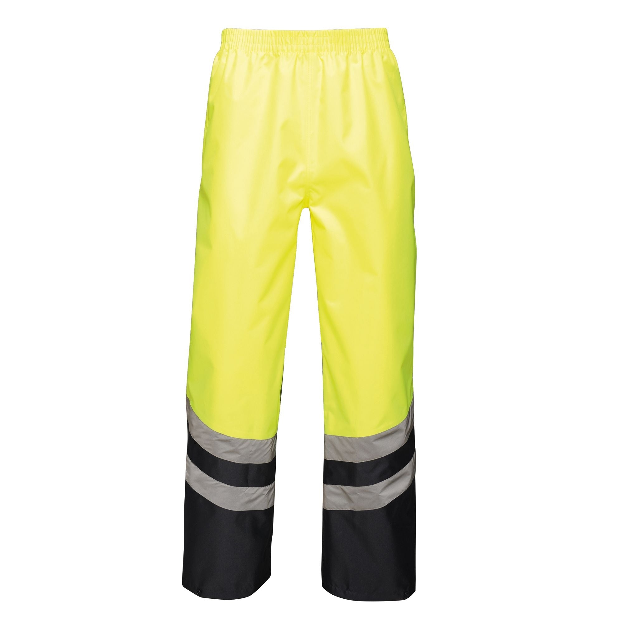 Regatta Hi-Vis Pro Packaway Waterproof Trouser Yellow/Navy