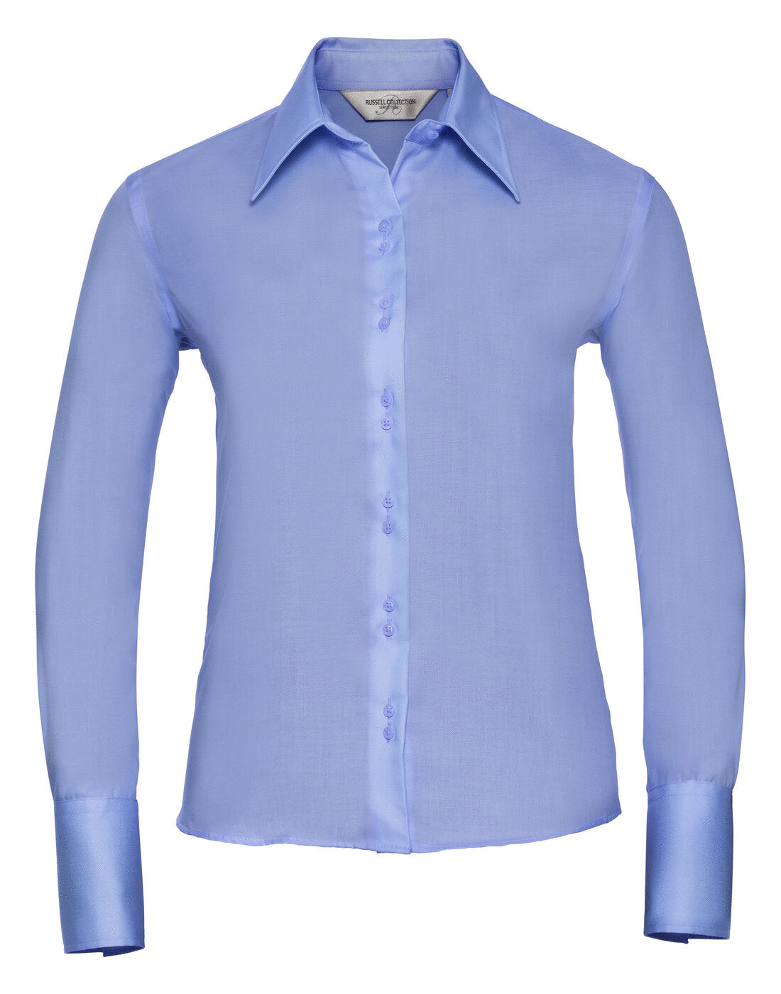 Russell Ladies Long Sleeve Ultimate Non-Iron Shirt Bright Sky