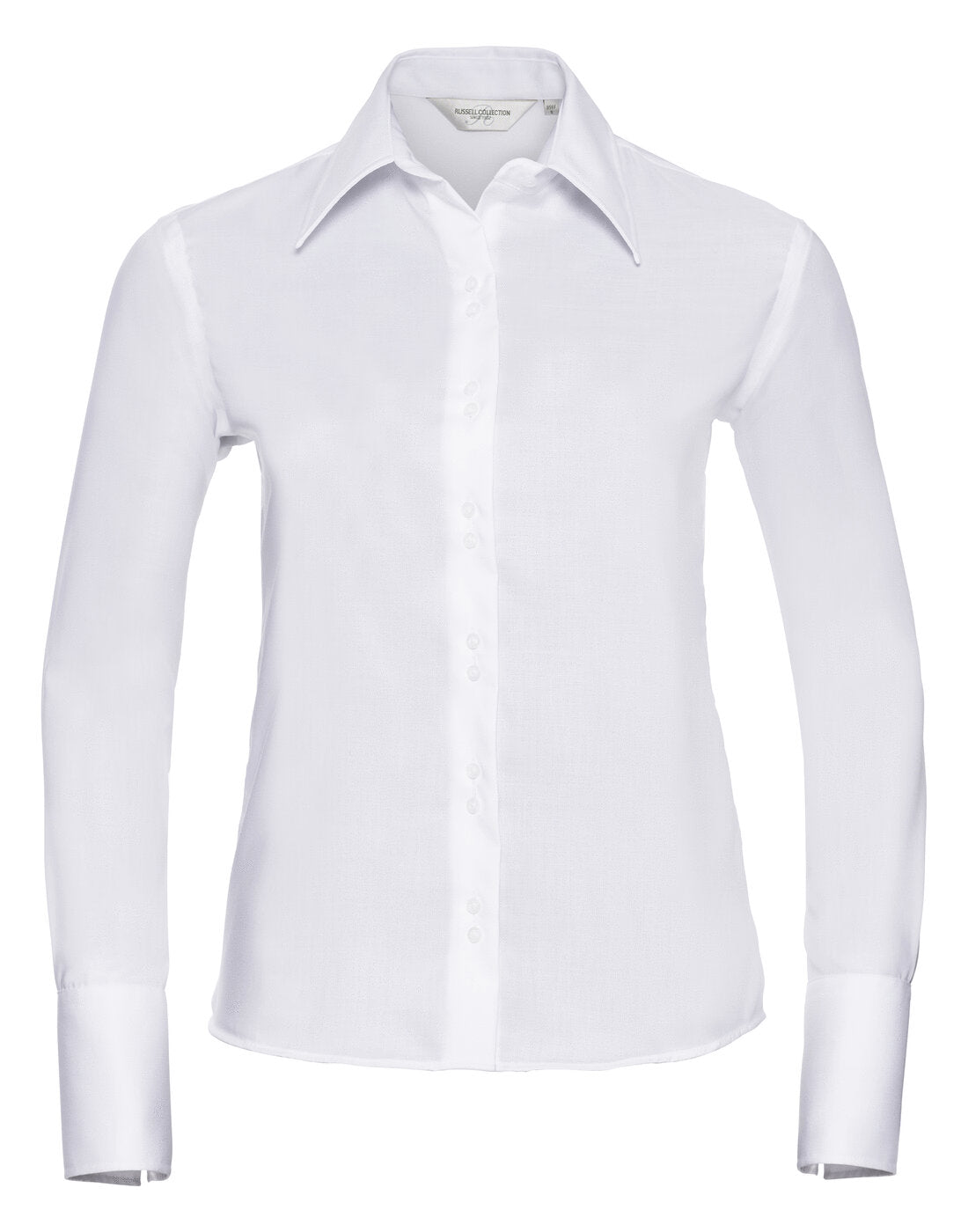 Russell Ladies Long Sleeve Ultimate Non-Iron Shirt White