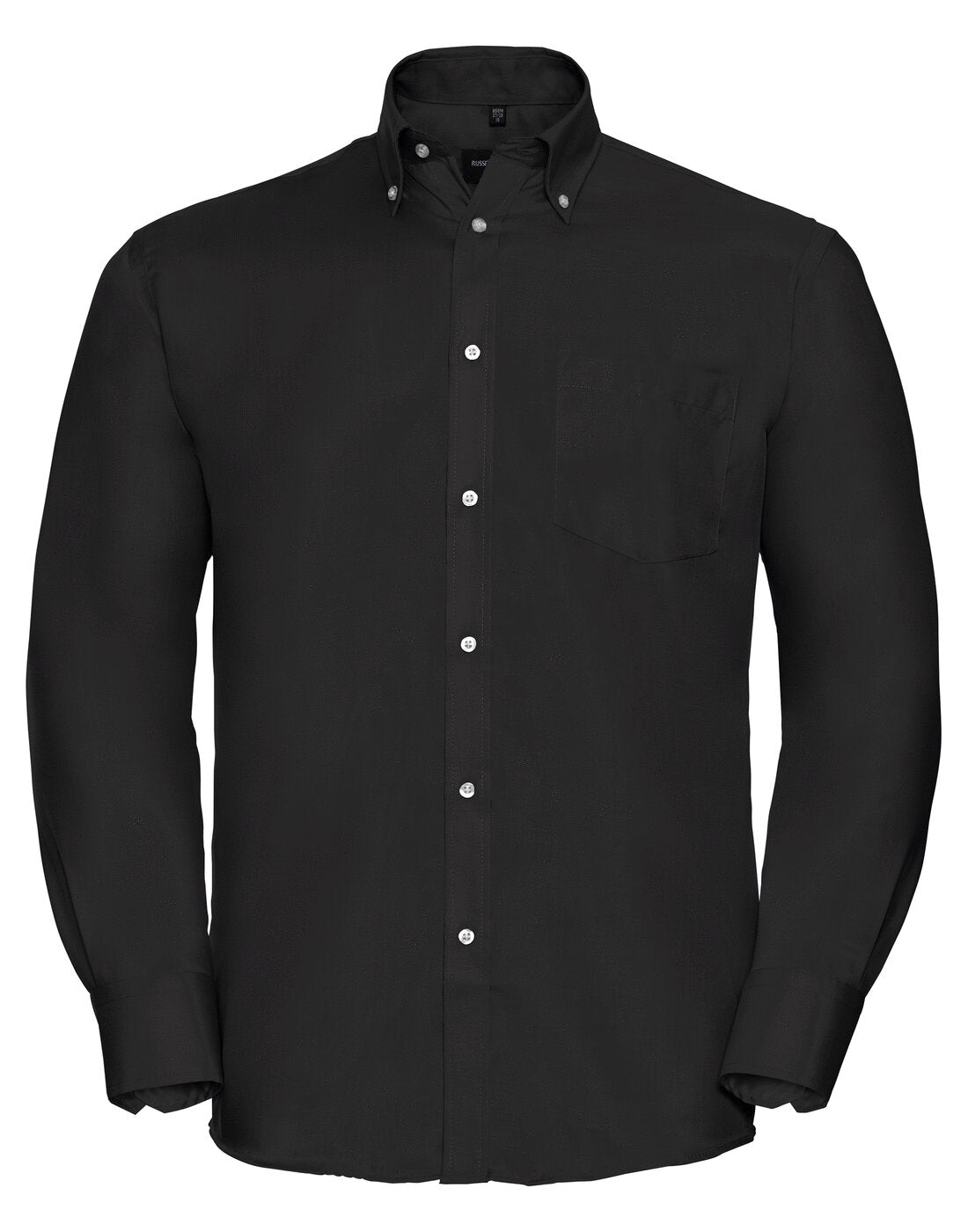Russell Mens Long Sleeve Ultimate Non Iron Shirt Black