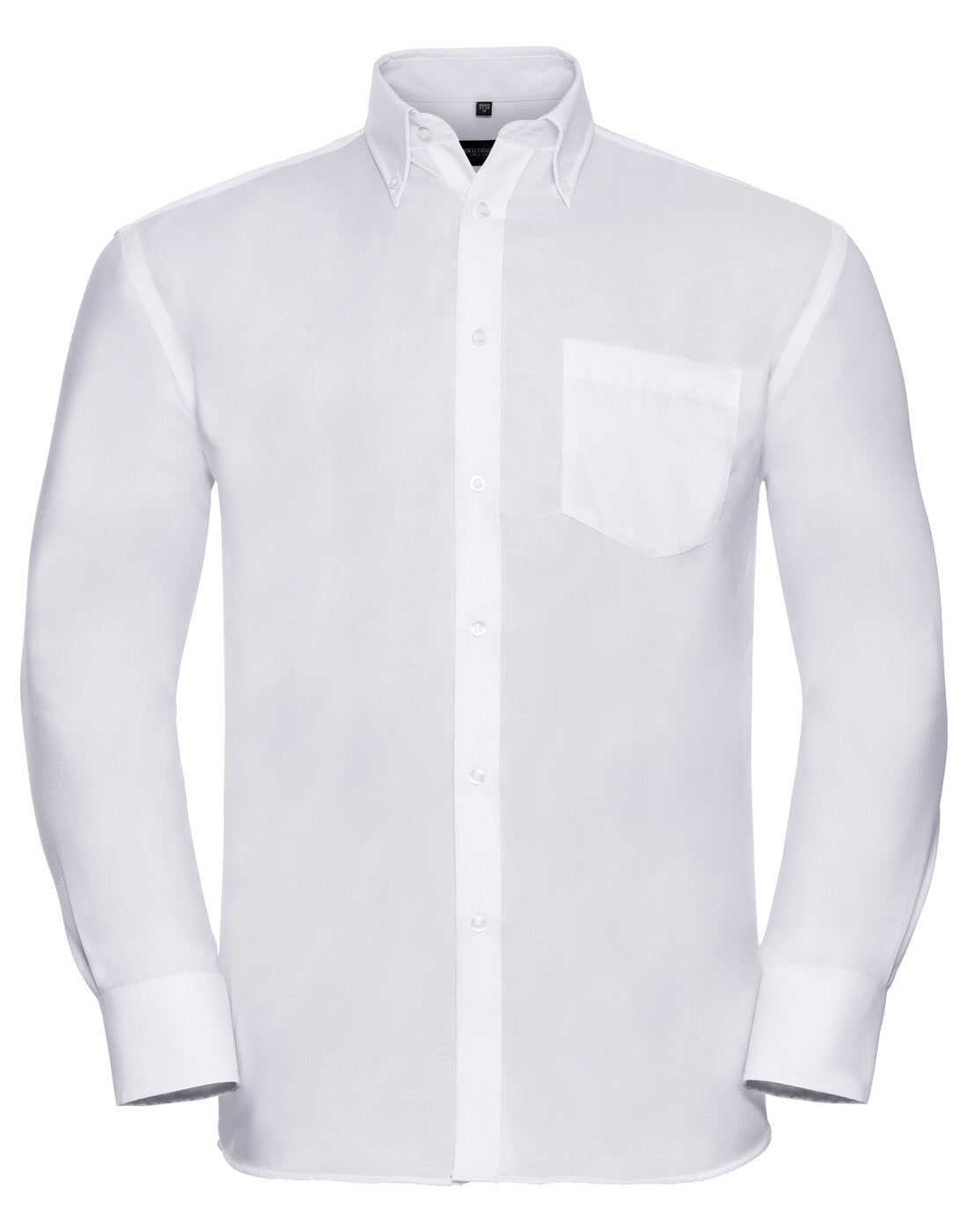 Russell Mens Long Sleeve Ultimate Non Iron Shirt White