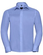 Russell Mens Long Sleeve Tailored Ultimate Non Iron Shirt - thumbnail 4