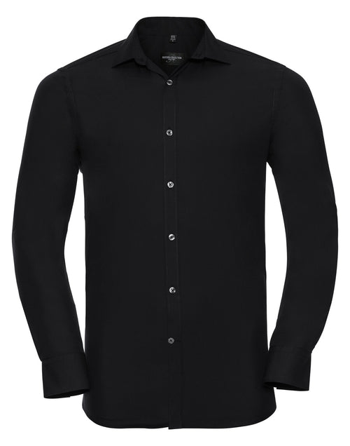 Russell Mens Long Sleeve Ultimate Stretch Shirt