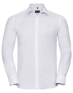 Russell Mens Long Sleeve Herringbone Shirt - thumbnail 3