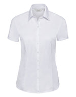 Russell Ladies Short Sleeve Herringbone Shirt - thumbnail 2