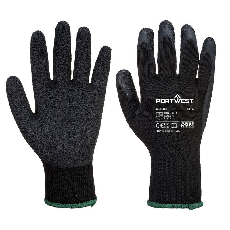 Black Portwest A100 PU Palm Glove for precision handling.