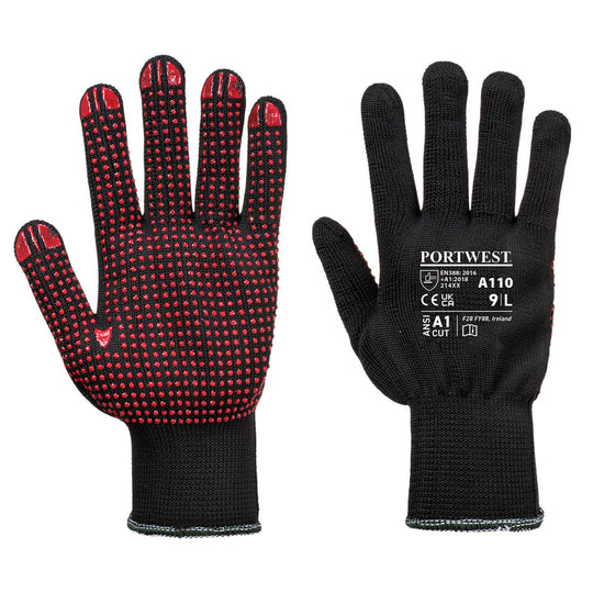 Black Portwest A110 Canadian Rigger Glove with a vein patch.