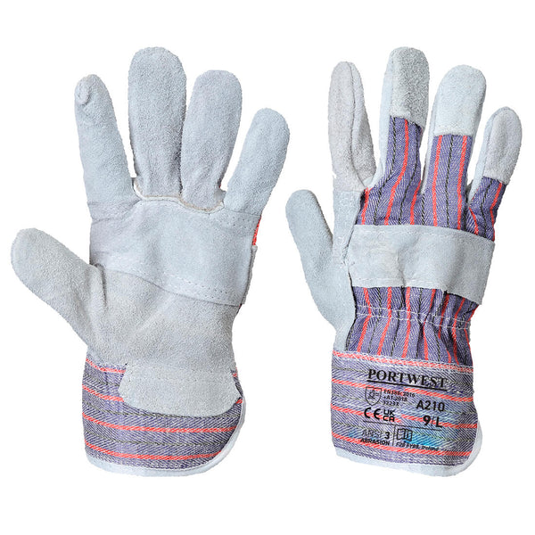 White Portwest A210 Latex Grip Glove with sandy finish for grip.