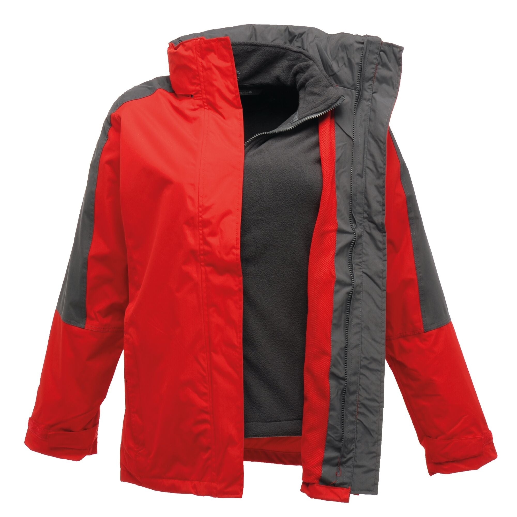 Regatta Ladies Defender 3in1 Jacket - Red/Seal Grey