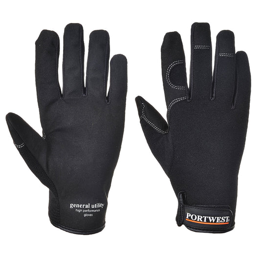 Black Portwest A700 Anti-Vibration Glove with specialized palm.