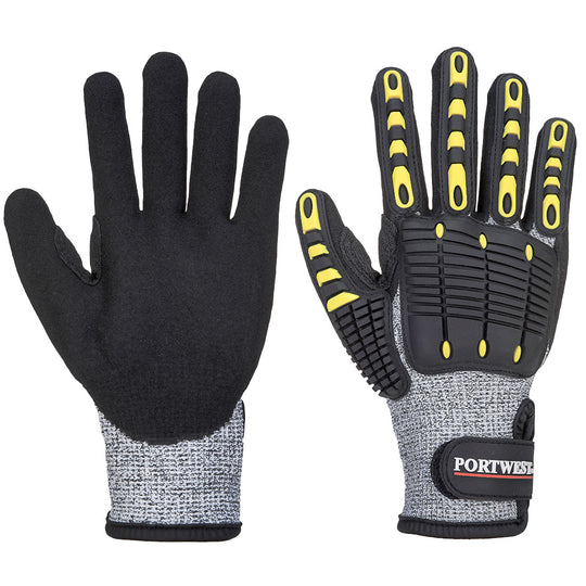 Grey Portwest A722 All-Purpose Mechanic's Glove.