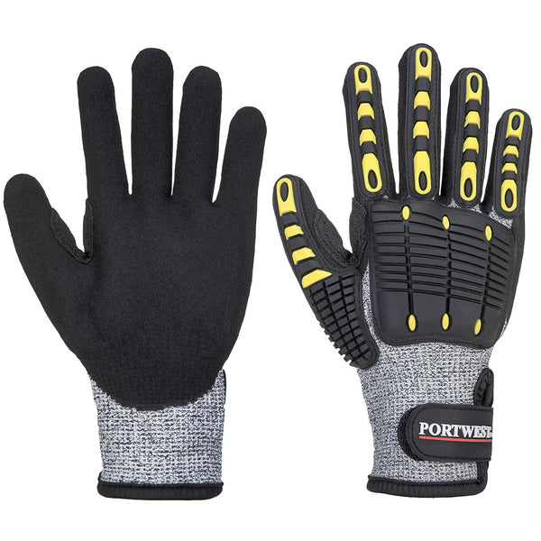 Grey Portwest A722 All-Purpose Mechanic's Glove.