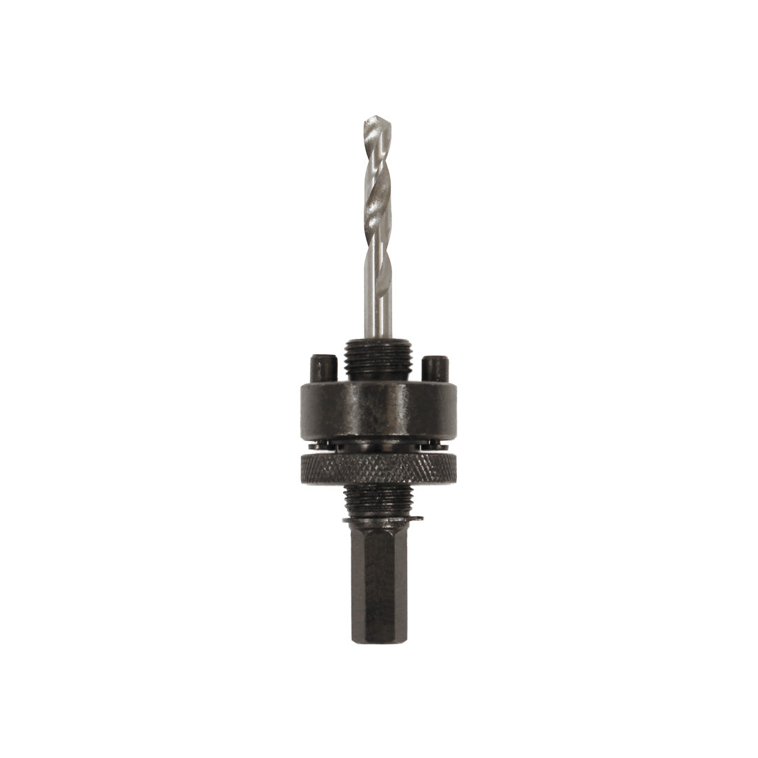 Abracs A2 hole saw arbor with pilot drill, designed for larger diameter hole saws.