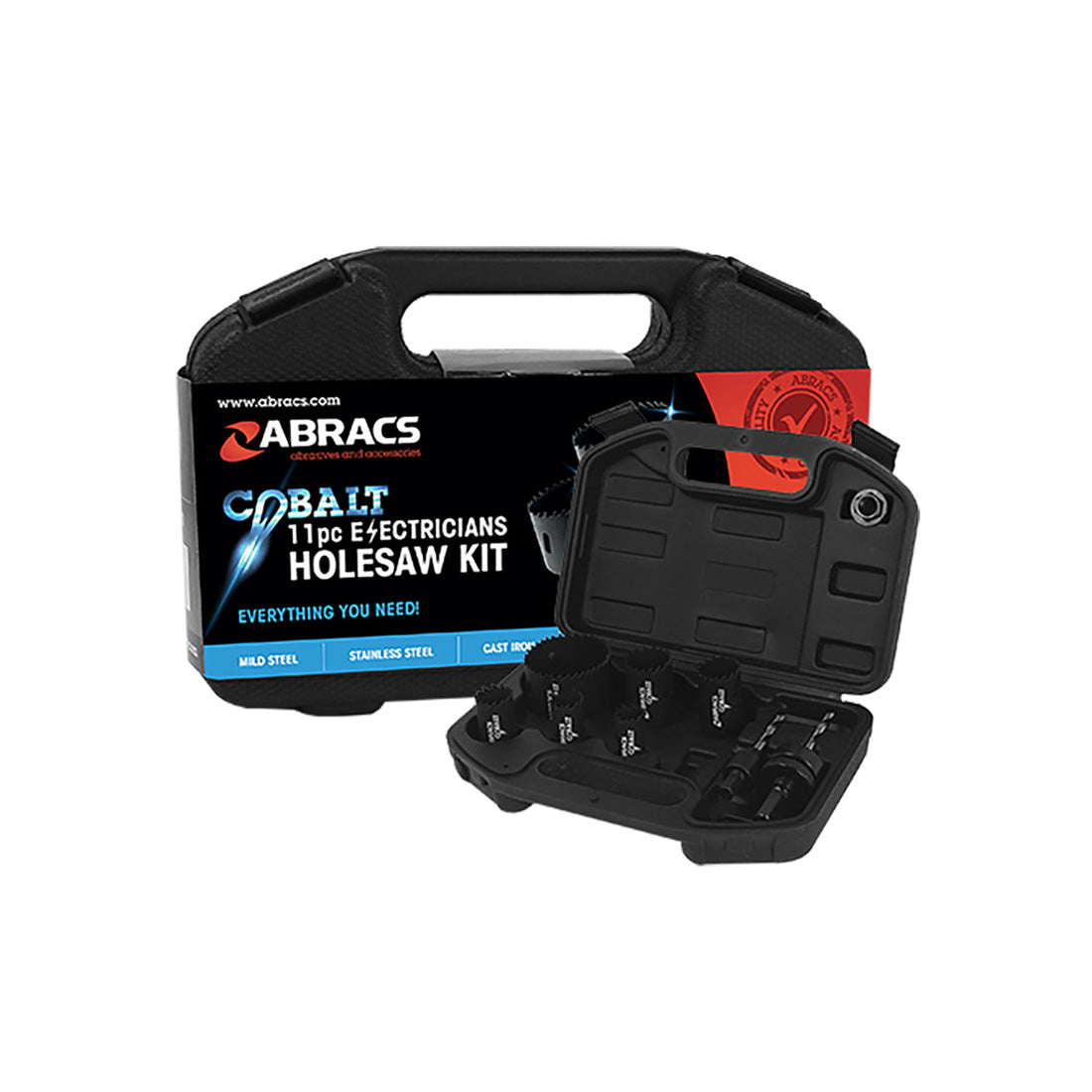 Abracs 11pc Electricians Holesaw Kit