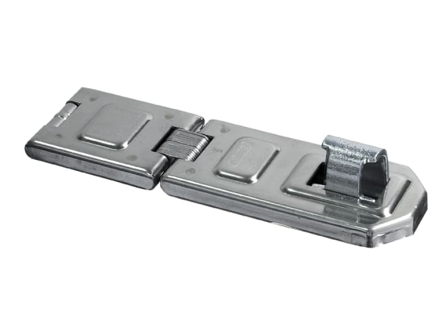 The larger ABUS 140/190S Diskus hasp and staple, providing a secure, shrouded fit for Diskus locks.