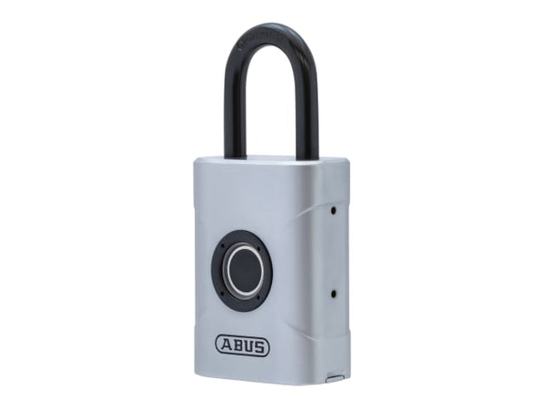 ABUS 57/45 Touch padlock with fingerprint sensor for keyless, biometric security.