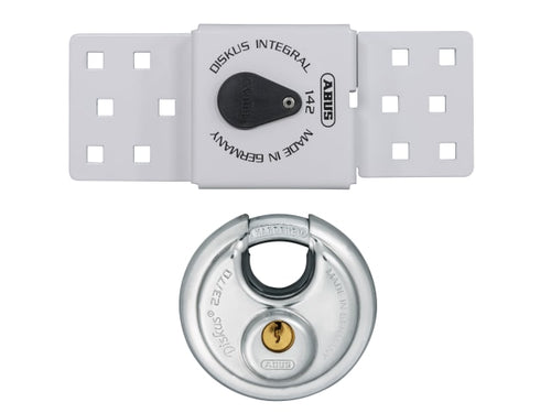 ABUS Mechanical 142 Series Sliding Door Van Lock & 23/70mm Diskus Padlock