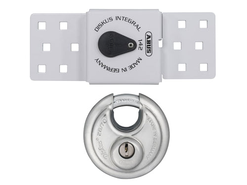 ABUS Mechanical 142 Series Sliding Door Van Lock & 26/70mm Diskus Padlock