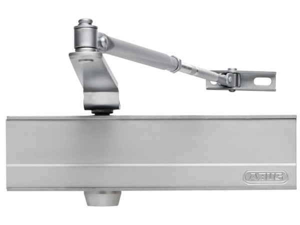 Silver ABUS AC7124 heavy-duty overhead door closer suitable for high-traffic doors.