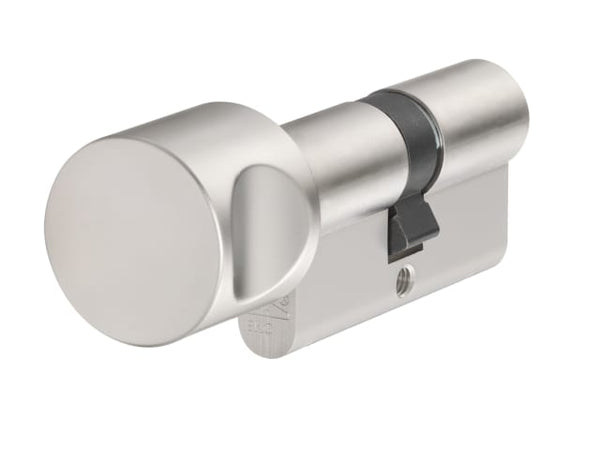 ABUS K60N 45/30 Euro Profile thumbturn cylinder in nickel pearl, for keyless internal locking.