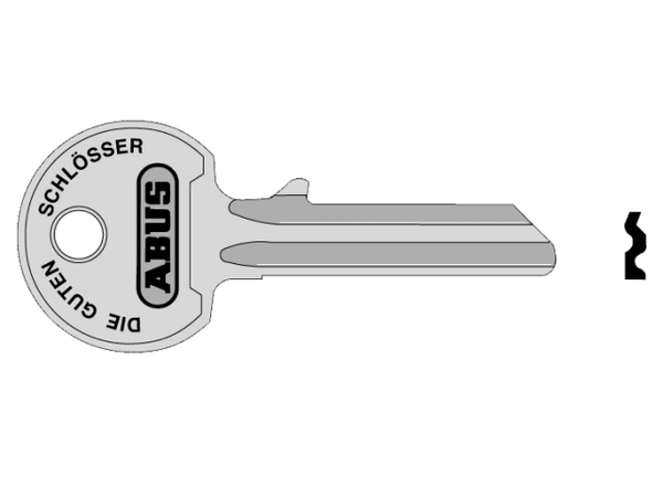 ABUS KB00835 right-hand key blank for the 36/55 55mm series padlock.