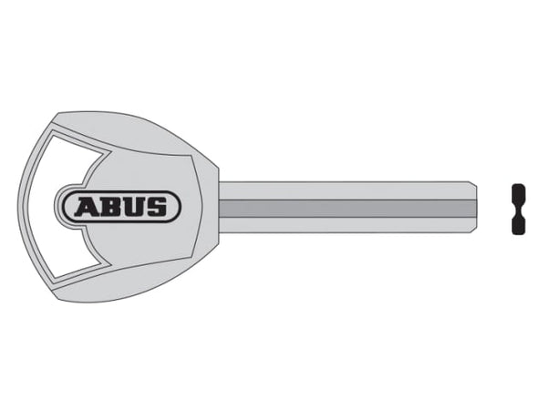 ABUS KB05078 key blank for the high-security ABUS Plus disc cylinder system.