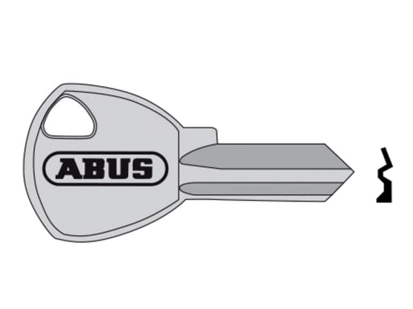 ABUS KB11405 key blank, a common replacement for the 65 series padlocks.